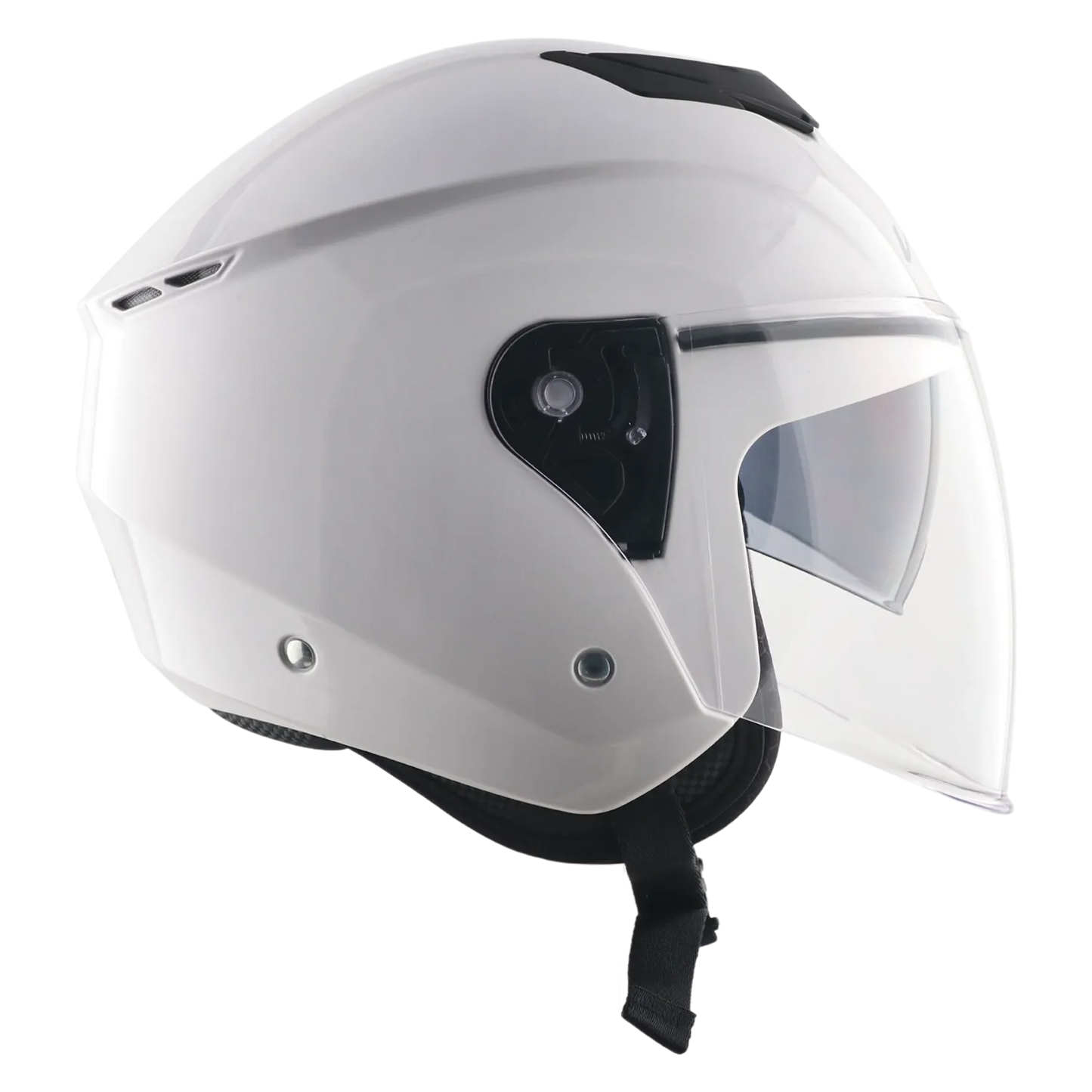 Vega Punch Solid white Half Face Helmet