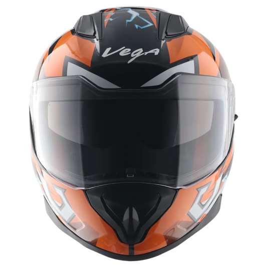 Vega Rapid Dx Flash Black Orange Full face Helmet