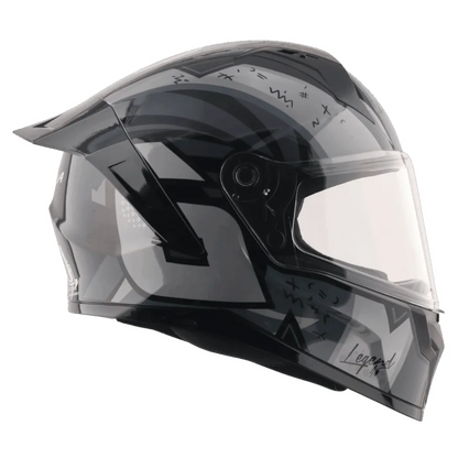 VEGA Sonic Dx Legend Black Grey Full Face Helmet