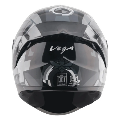 VEGA Sonic Dx Legend Black Grey Full Face Helmet