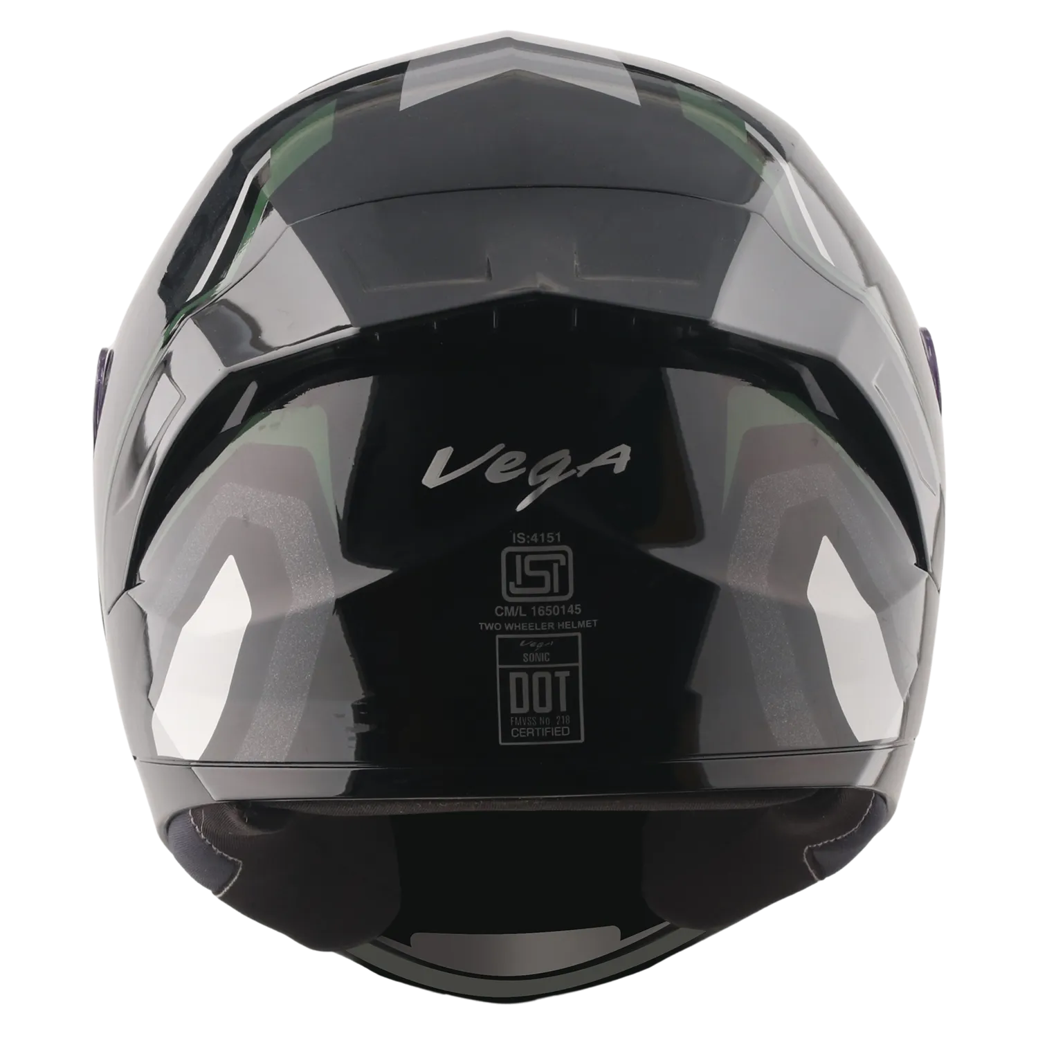 Vega Sonic Dx Shadow Black Gray Full Face Helmet