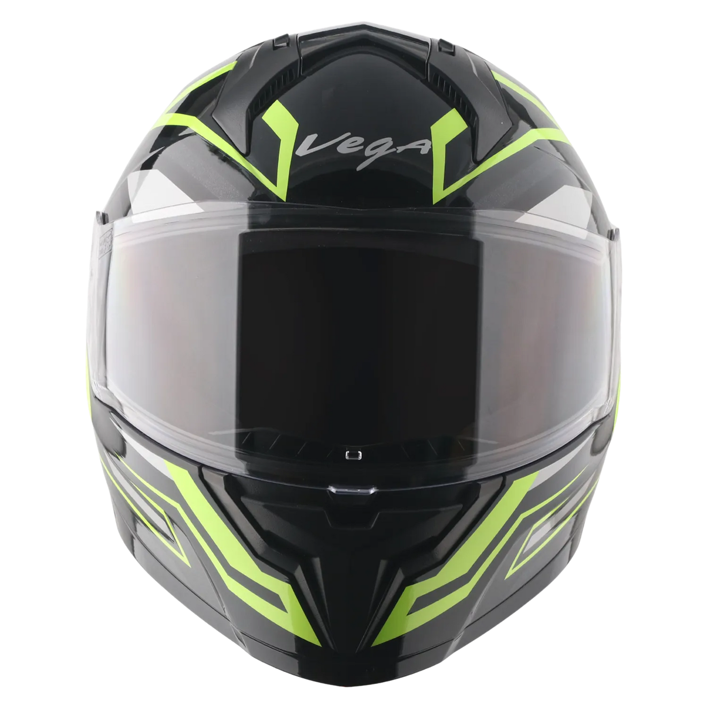 Vega Sonic Dx Shadow Black Neon Yellow Full Face Helmet