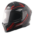 Vega Sonic Dx Shadow Black Red Full Face Helmet