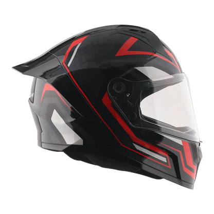 Vega Sonic Dx Shadow Black Red Full Face Helmet