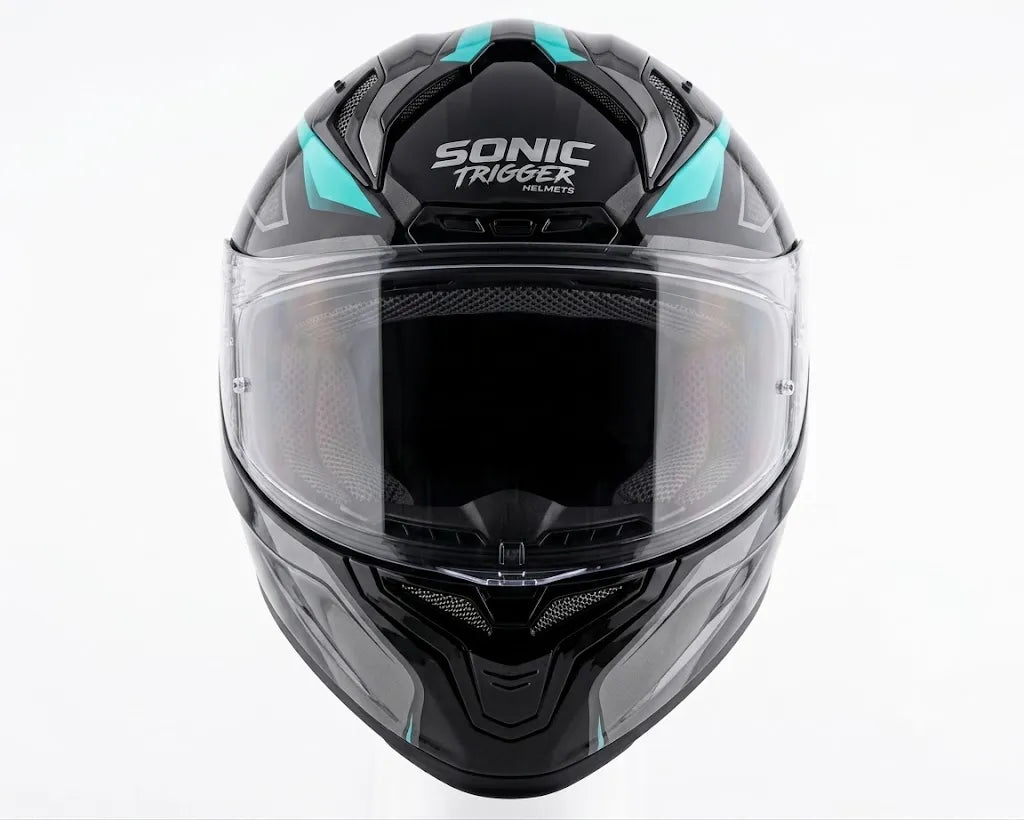 VEGA Sonic Dx Trigger Black Blue Full Face Helmet