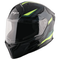 Vega Sonic Dx Trigger Dull Black Neon Yellow Full Face Helmet