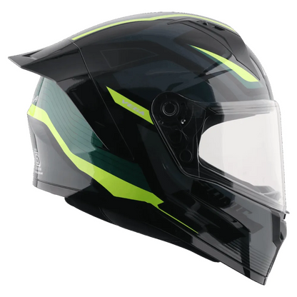 Vega Sonic Dx Trigger Dull Black Neon Yellow Full Face Helmet