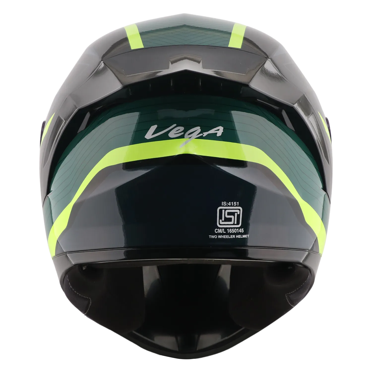 Vega Sonic Dx Trigger Dull Black Neon Yellow Full Face Helmet