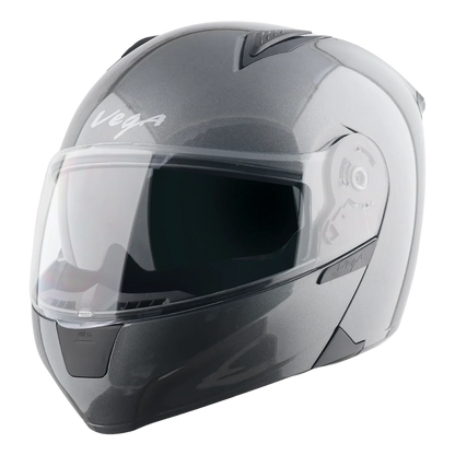 Vega Spike Athena Gray Flip Up Helmet