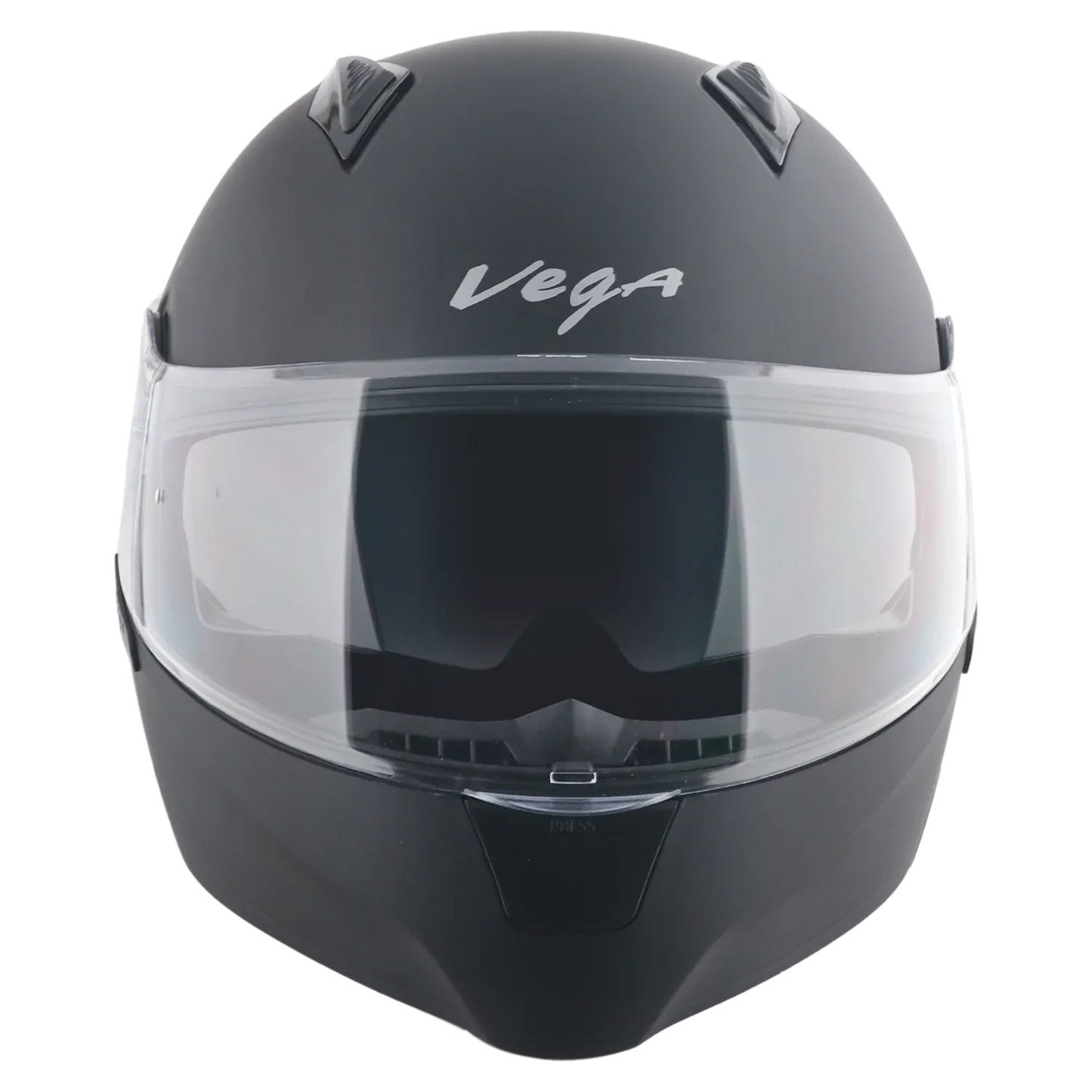 Vega Spike Dull Black Flip Up Helmet
