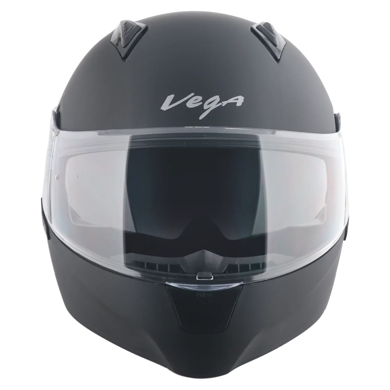 Vega Spike Dull Black Flip Up Helmet