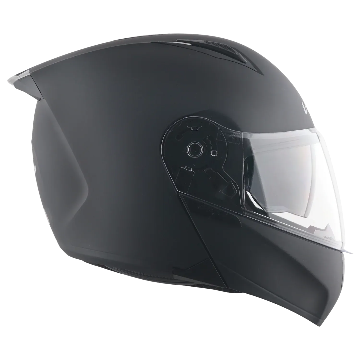 Vega Spike Dull Black Flip Up Helmet