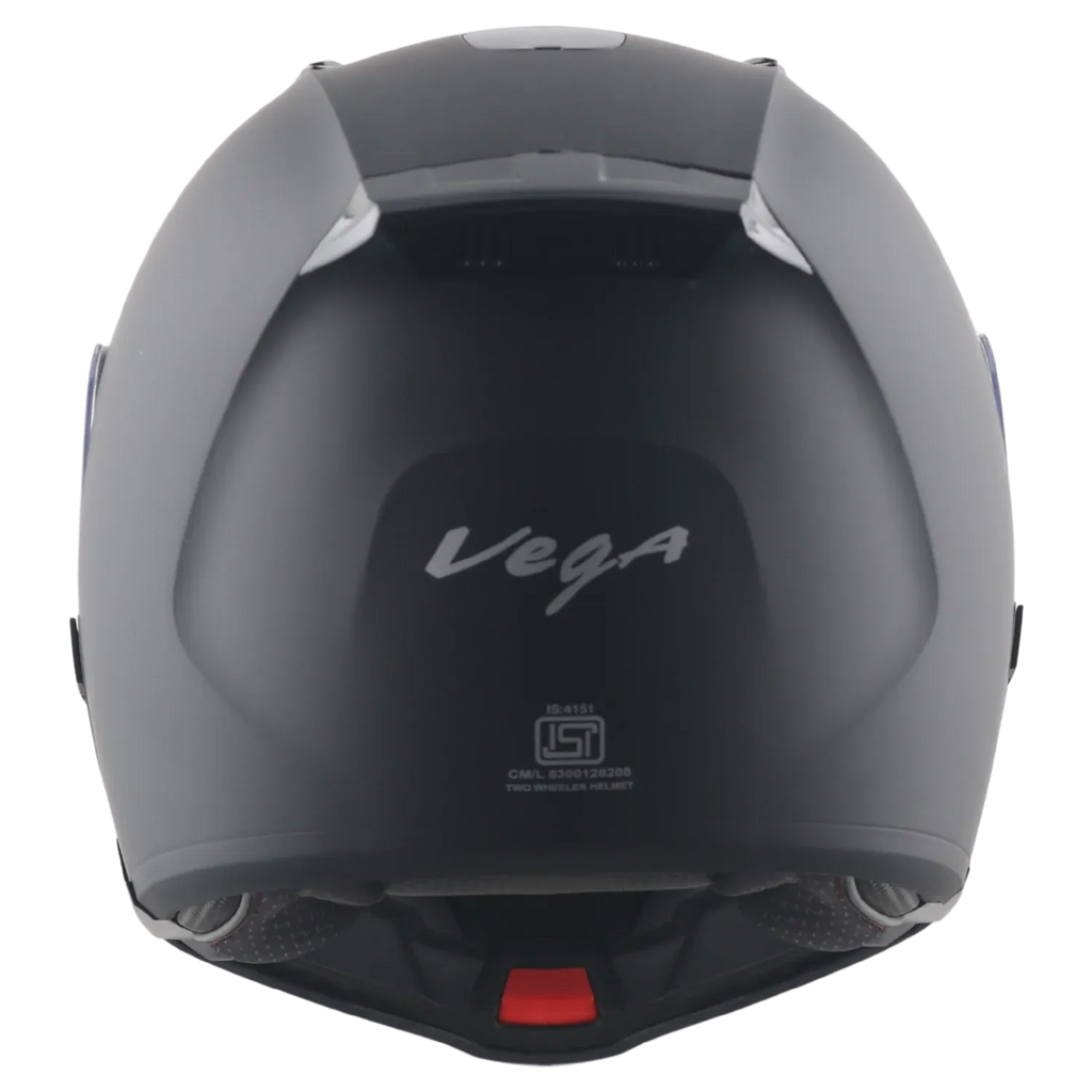 Vega Spike Dull Black Flip Up Helmet