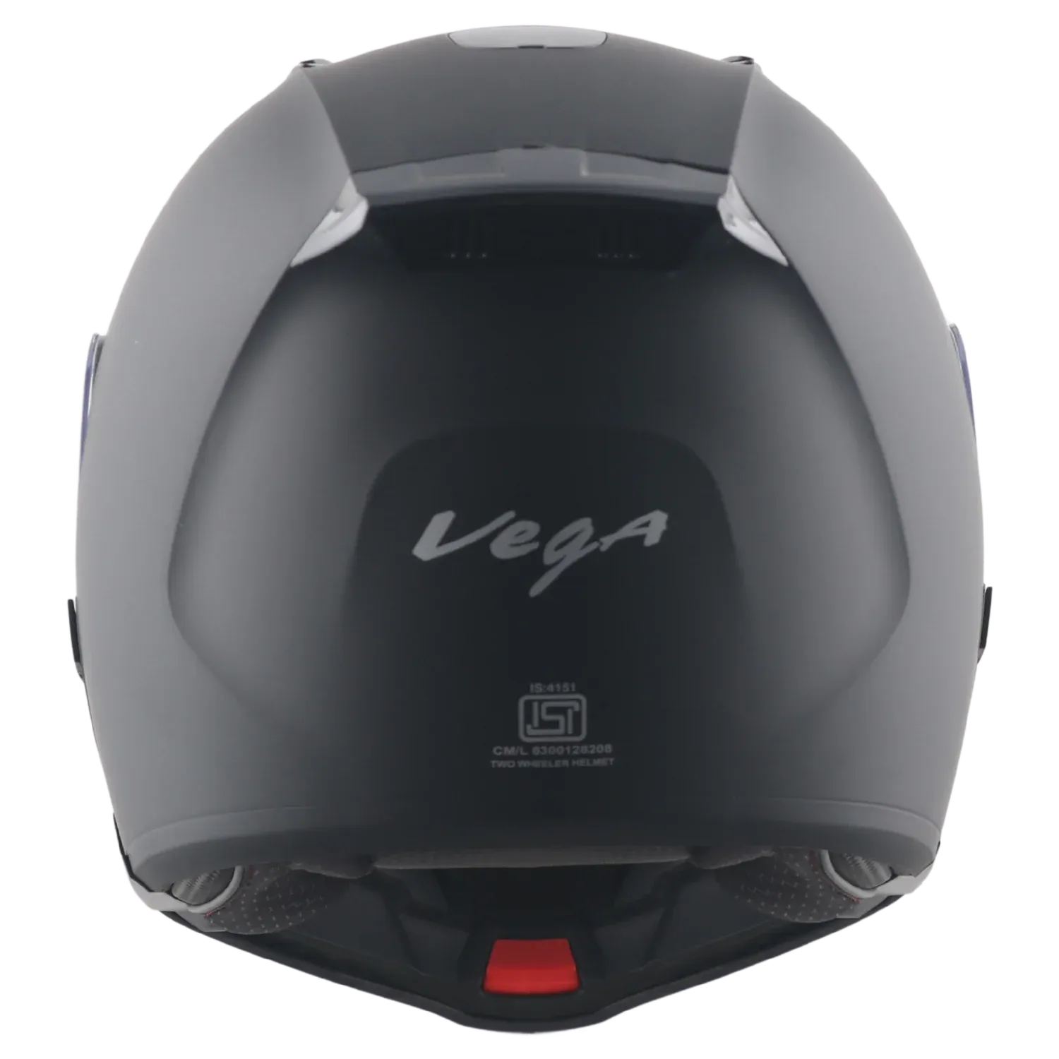Vega Spike Dull Black Flip Up Helmet