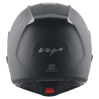 Vega Spike Dull Black Flip Up Helmet