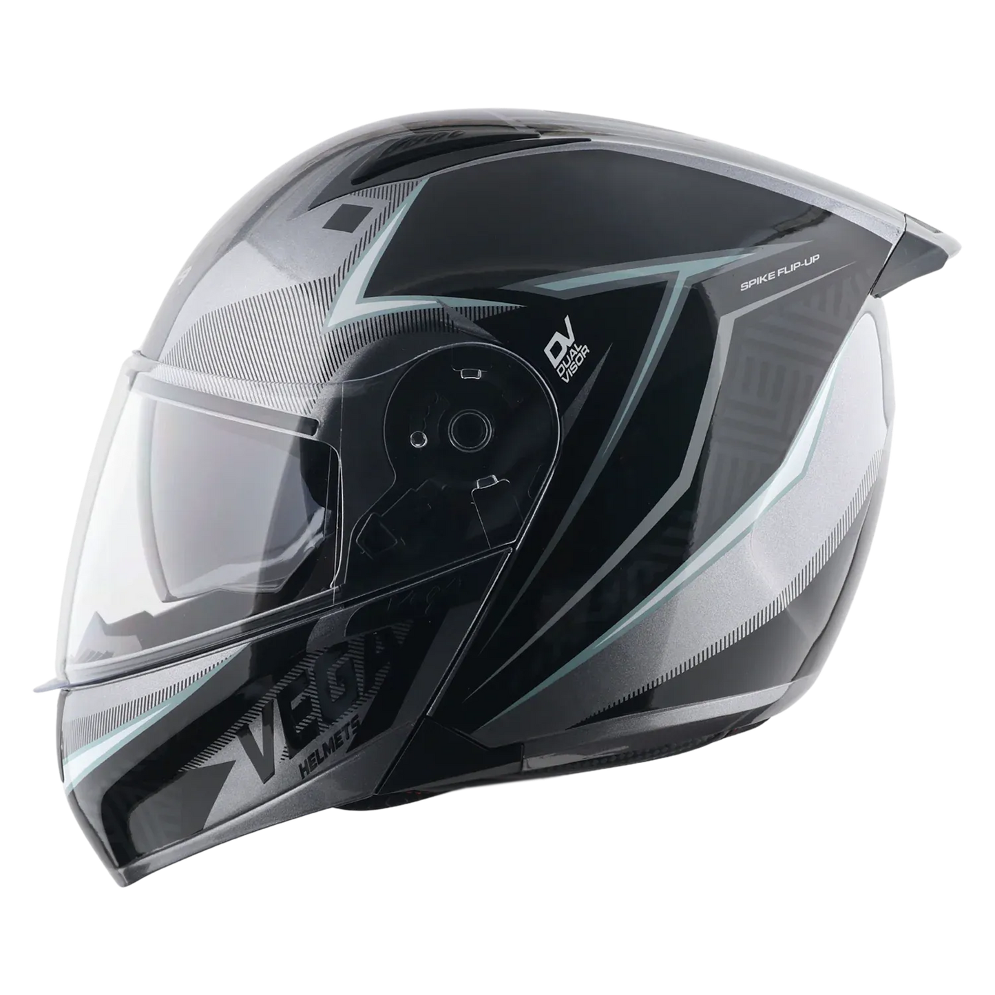Vega Spike Timeless Gray Black Full Face Helmet