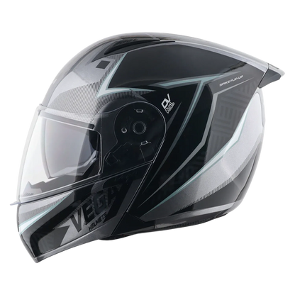 Vega Spike Timeless Gray Black Full Face Helmet