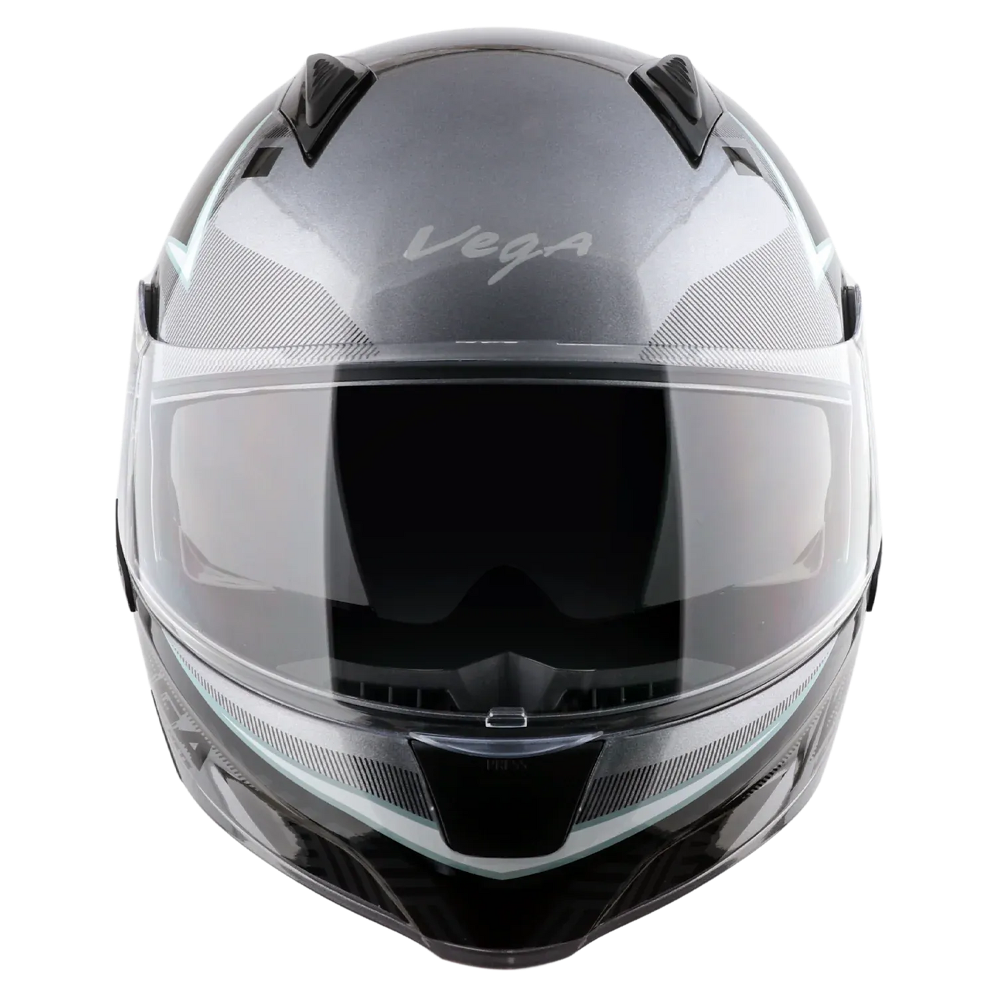 Vega Spike Timeless Gray Black Full Face Helmet