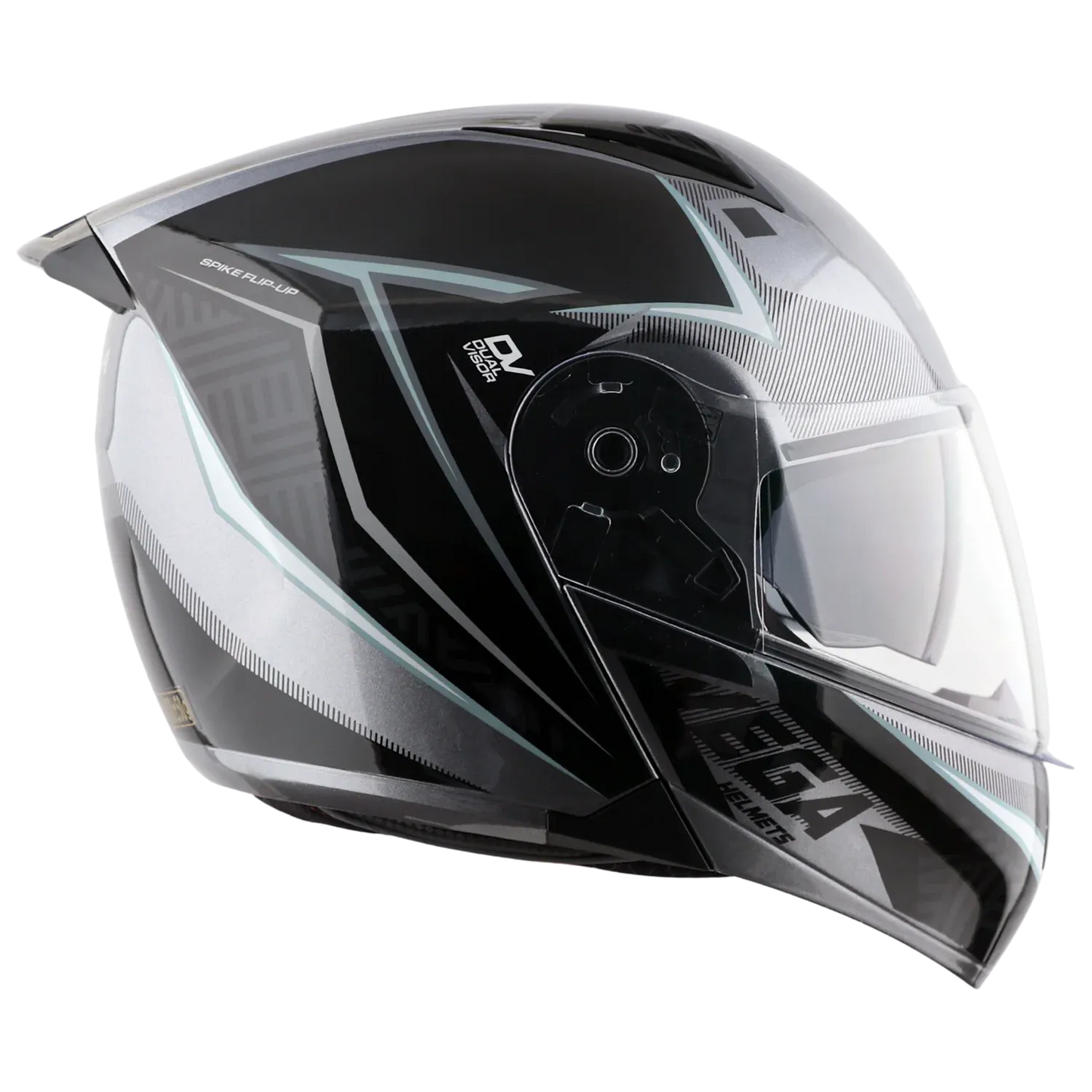 Vega Spike Timeless Gray Black Full Face Helmet