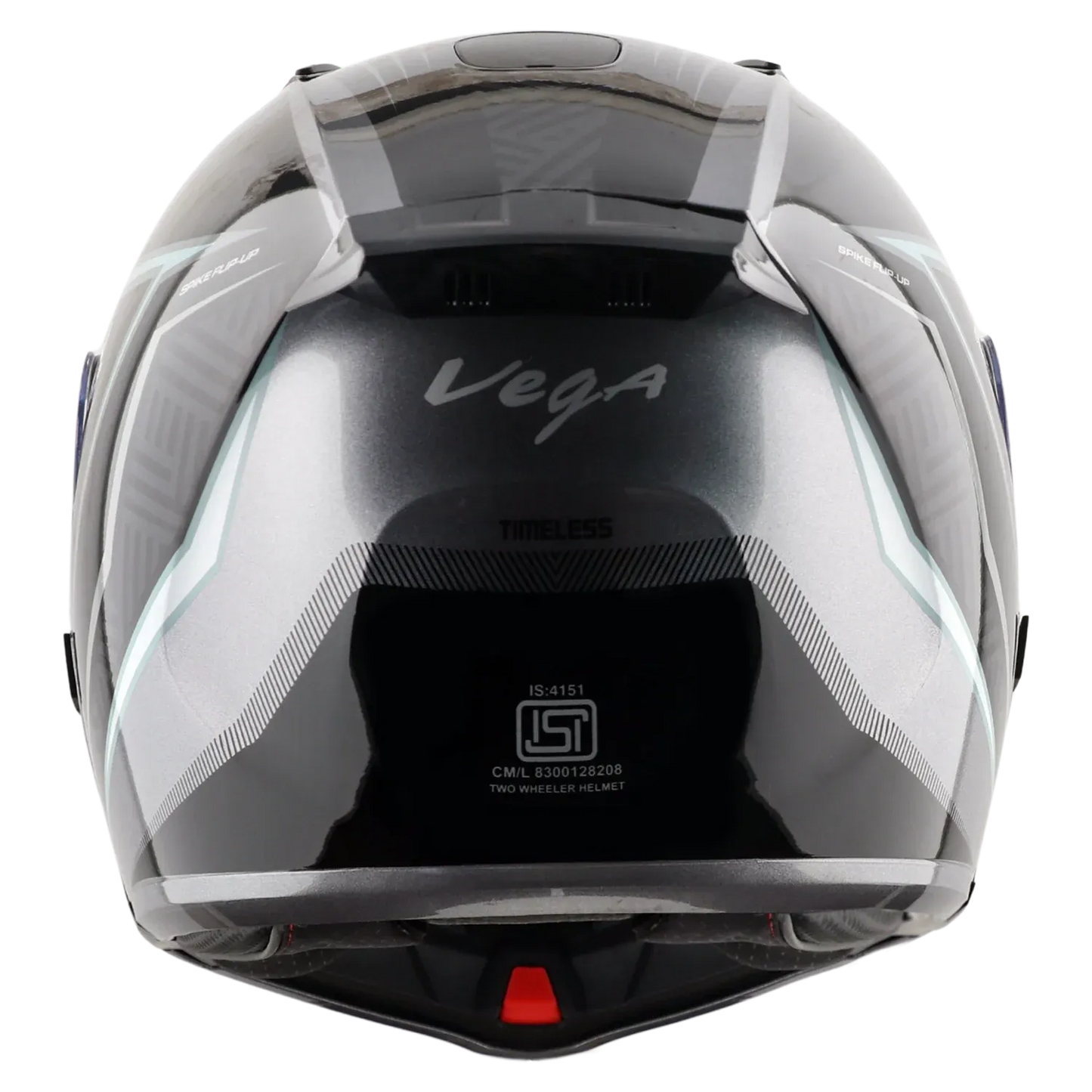 Vega Spike Timeless Gray Black Full Face Helmet
