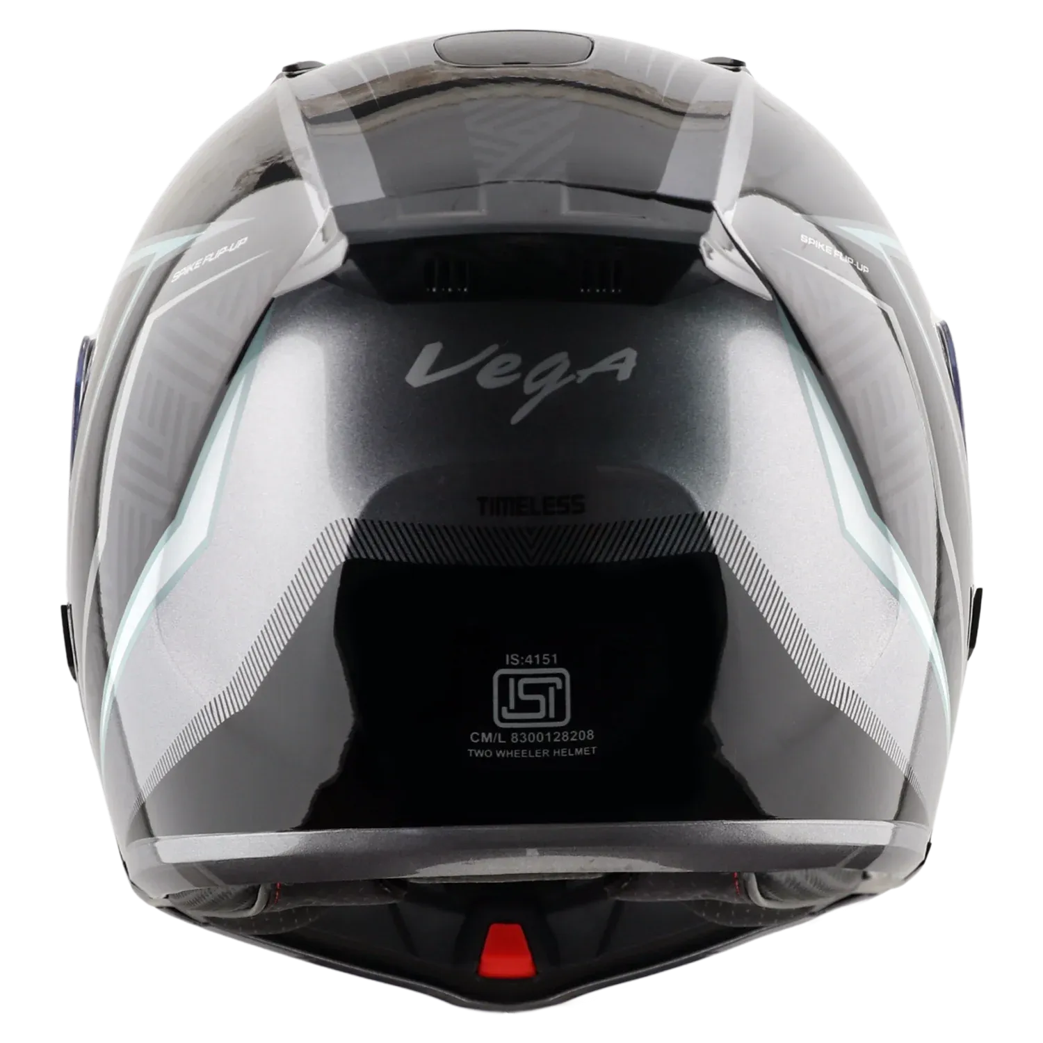 Vega Spike Timeless Gray Black Full Face Helmet
