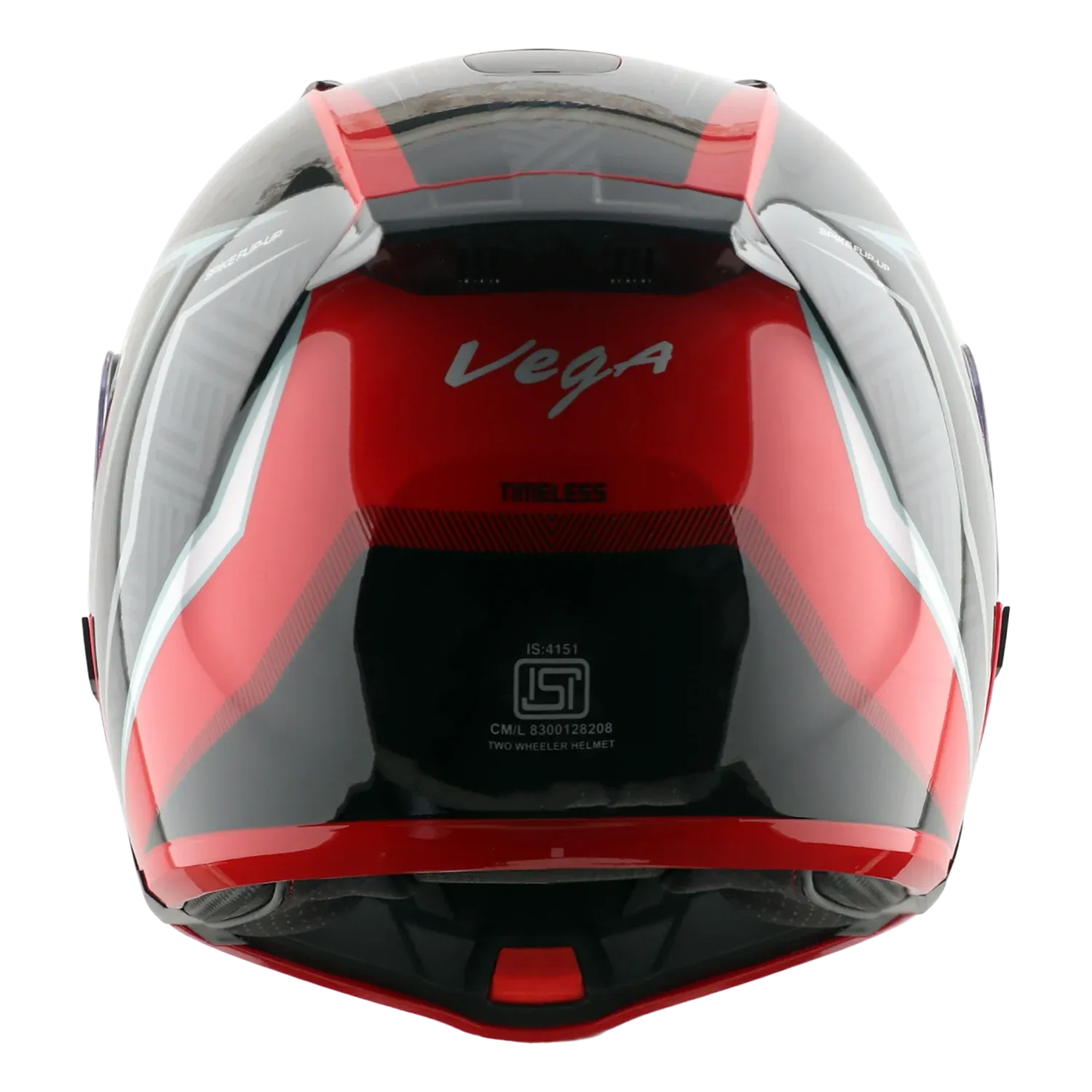 Vega Spike Timeless Red Black Flip Up Helmet
