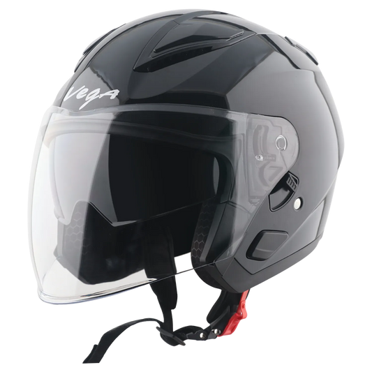 Vega Swift DX Black Half Face Helmet