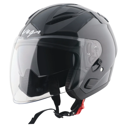 Vega Swift DX Black Half Face Helmet