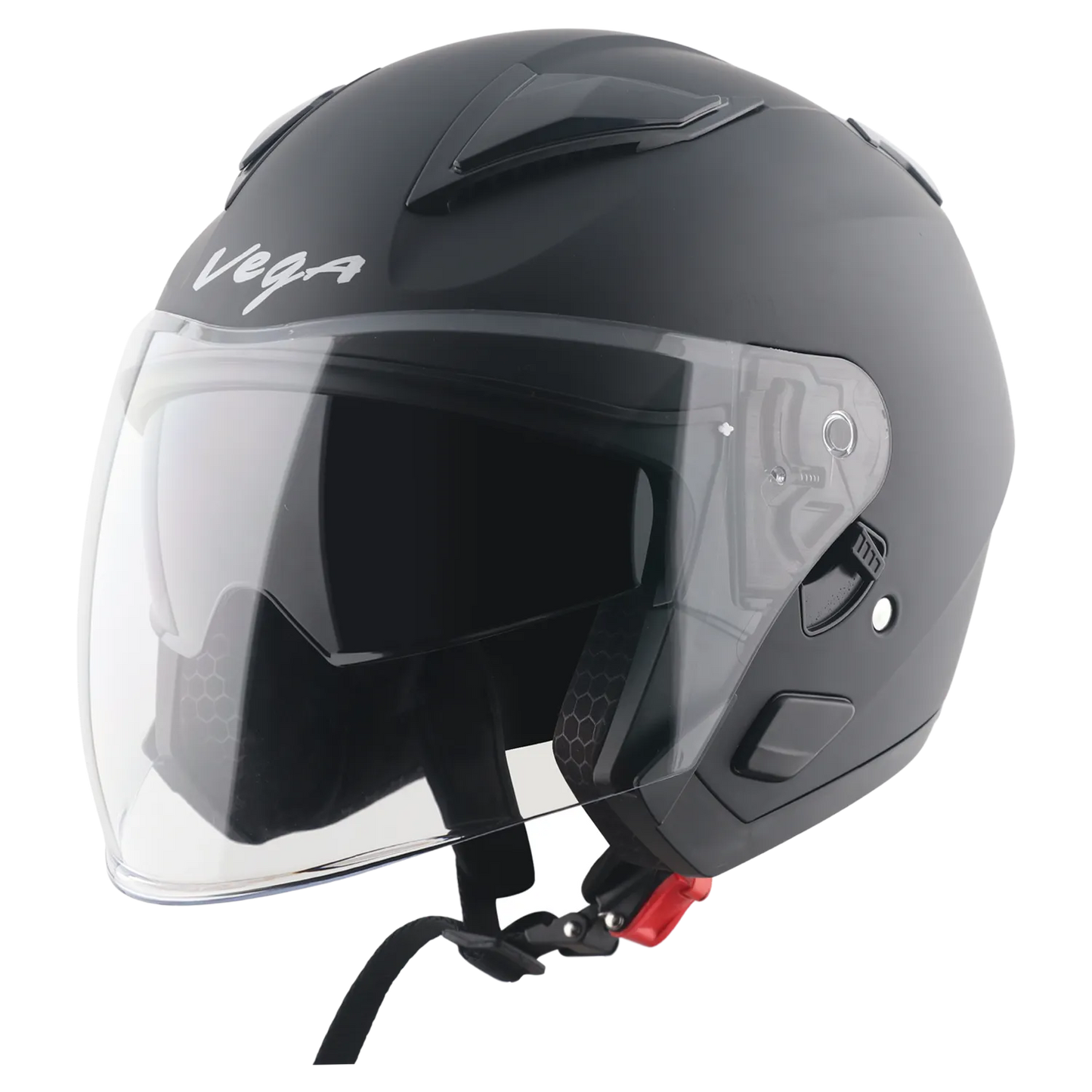 Vega Swift DX Dull Black Half Face Helmet