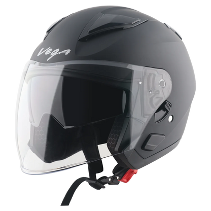 Vega Swift DX Dull Black Half Face Helmet