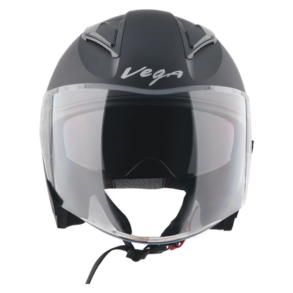 Vega Swift DX Dull Black Half Face Helmet