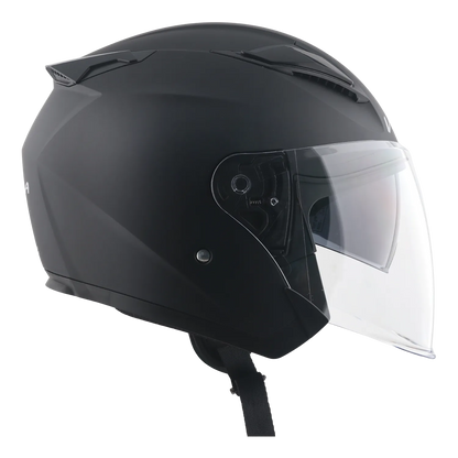 Vega Swift DX Dull Black Half Face Helmet