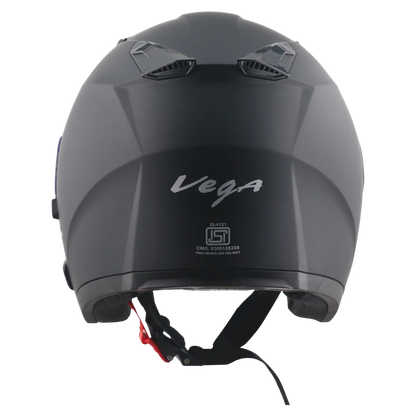 Vega Swift DX Dull Black Half Face Helmet