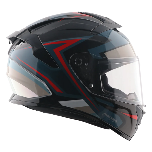 Vega Turbo Flex Black Gray Full Face Helmet