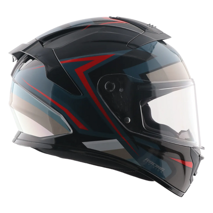Vega Turbo Flex Black Gray Full Face Helmet