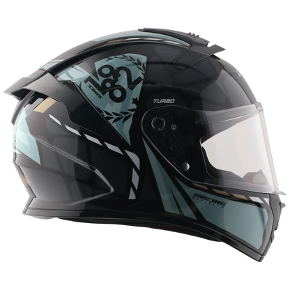 Vega Turbo Squad Black Gray Full Face Helmet