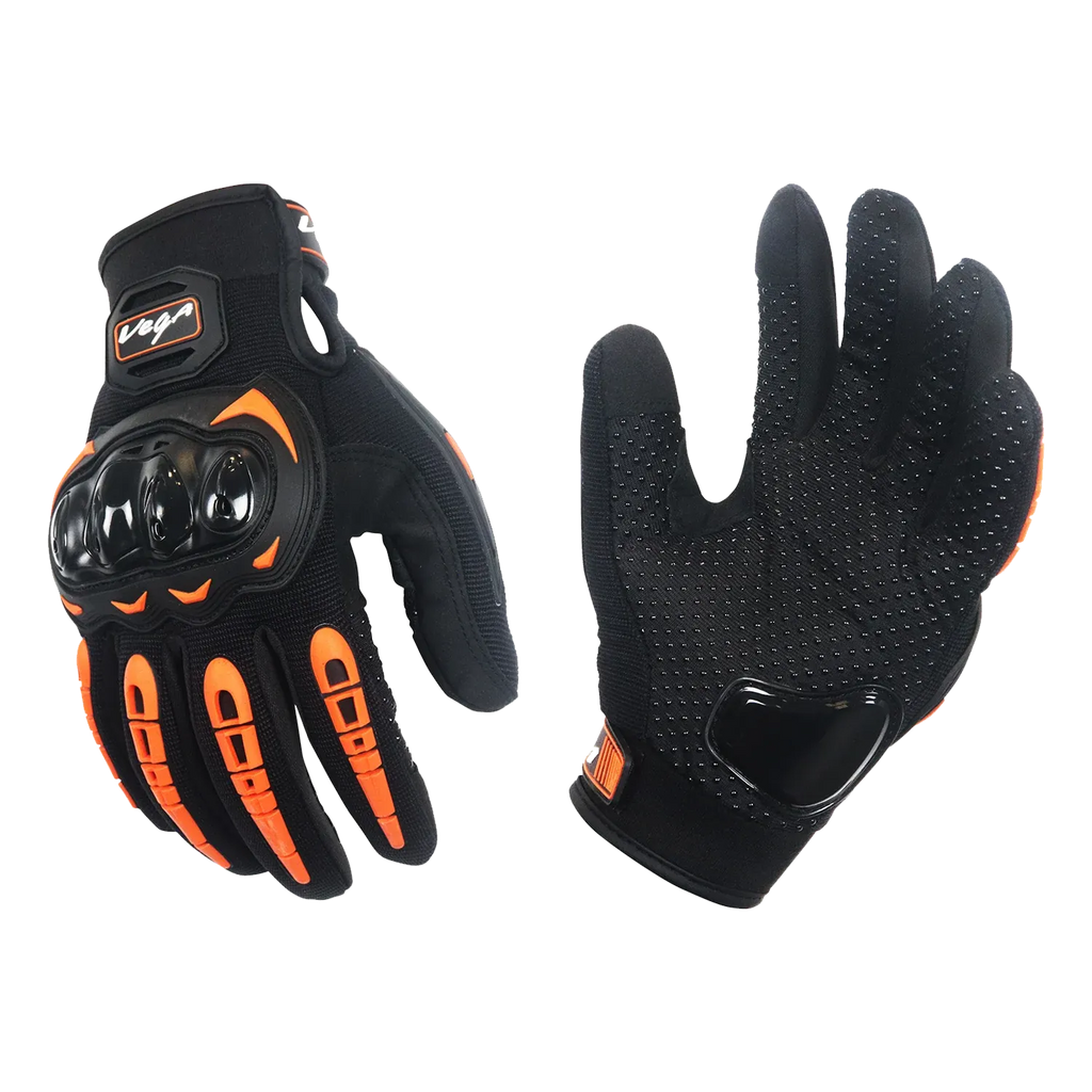Vega Vgl 17 Orange Gloves Riding Gears