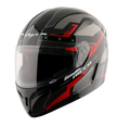 Vega Voyager Dx Riccoo Dull Black Red Full Face Helmet