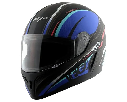 VEGA Voyager Dx Scooby Black M Blue Full Face Helmet
