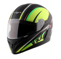 Vega Voyager Dx Scooby Dull Black Neon Yellow Full Face Helmet