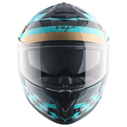 Vega Zap Dx Alliance Hex Blue Black Full face Helmet