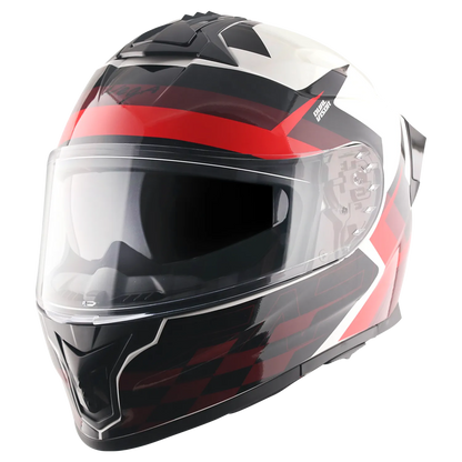 Vega Zap Dx Alliance White Red Full face Helmet