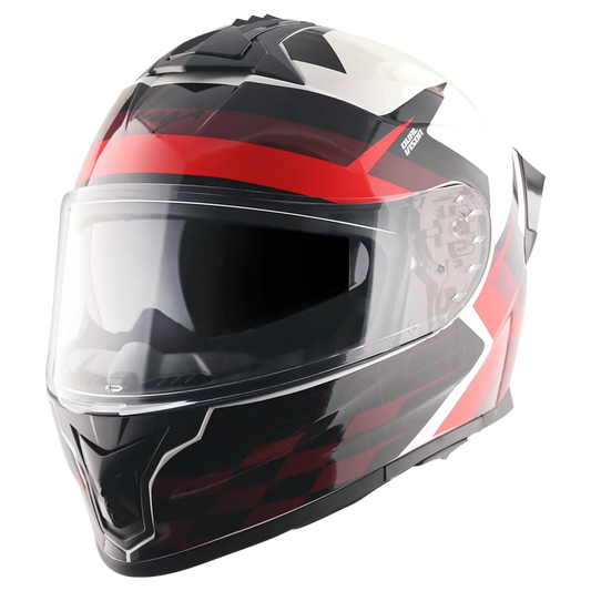 Vega Zap Dx Dv Alliance White Red Full Face Helmet