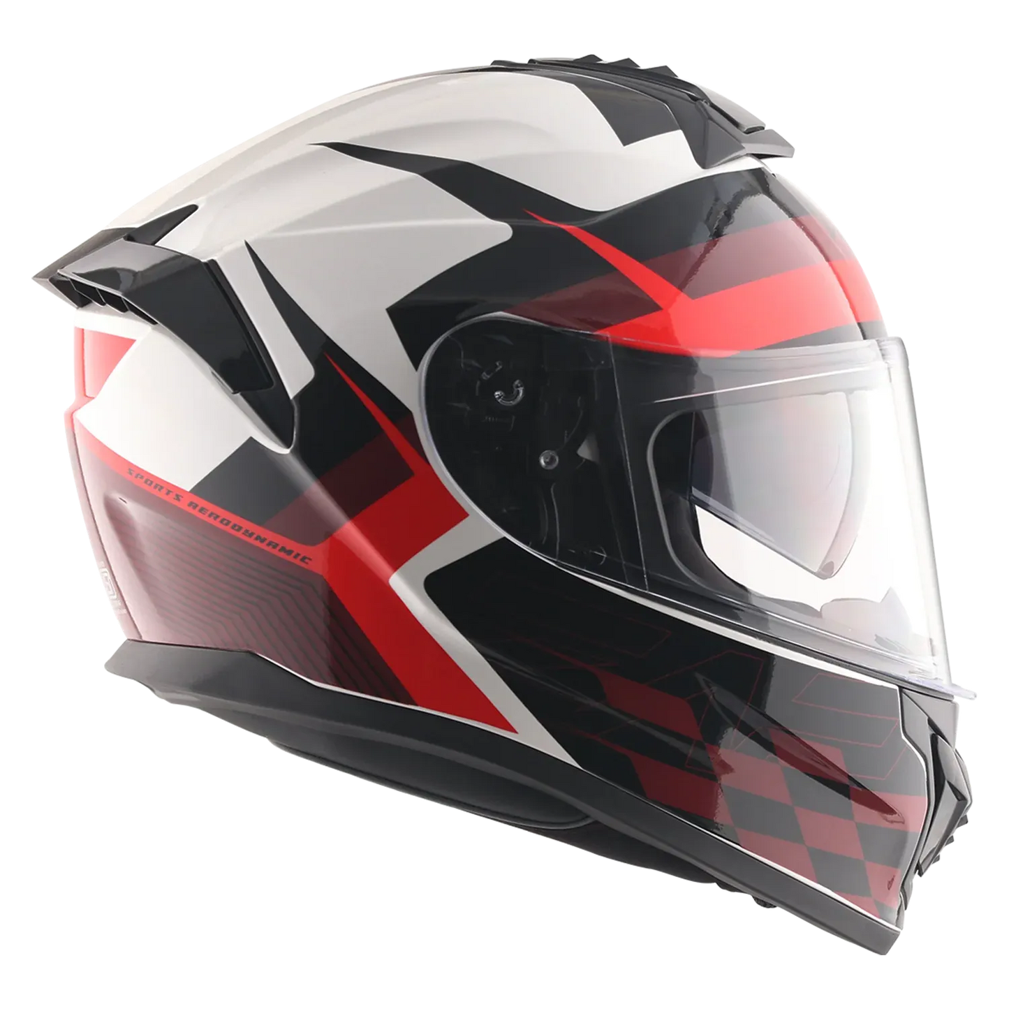 Vega Zap Dx Dv Alliance White Red Full Face Helmet