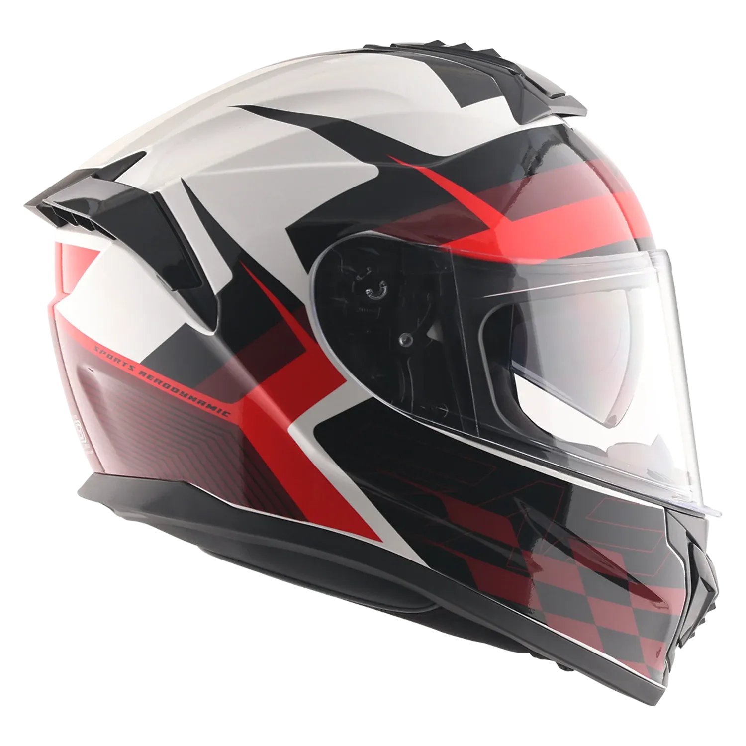 Vega Zap Dx Dv Alliance White Red Full Face Helmet