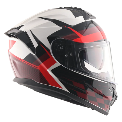 Vega Zap Dx Dv Alliance White Red Full Face Helmet