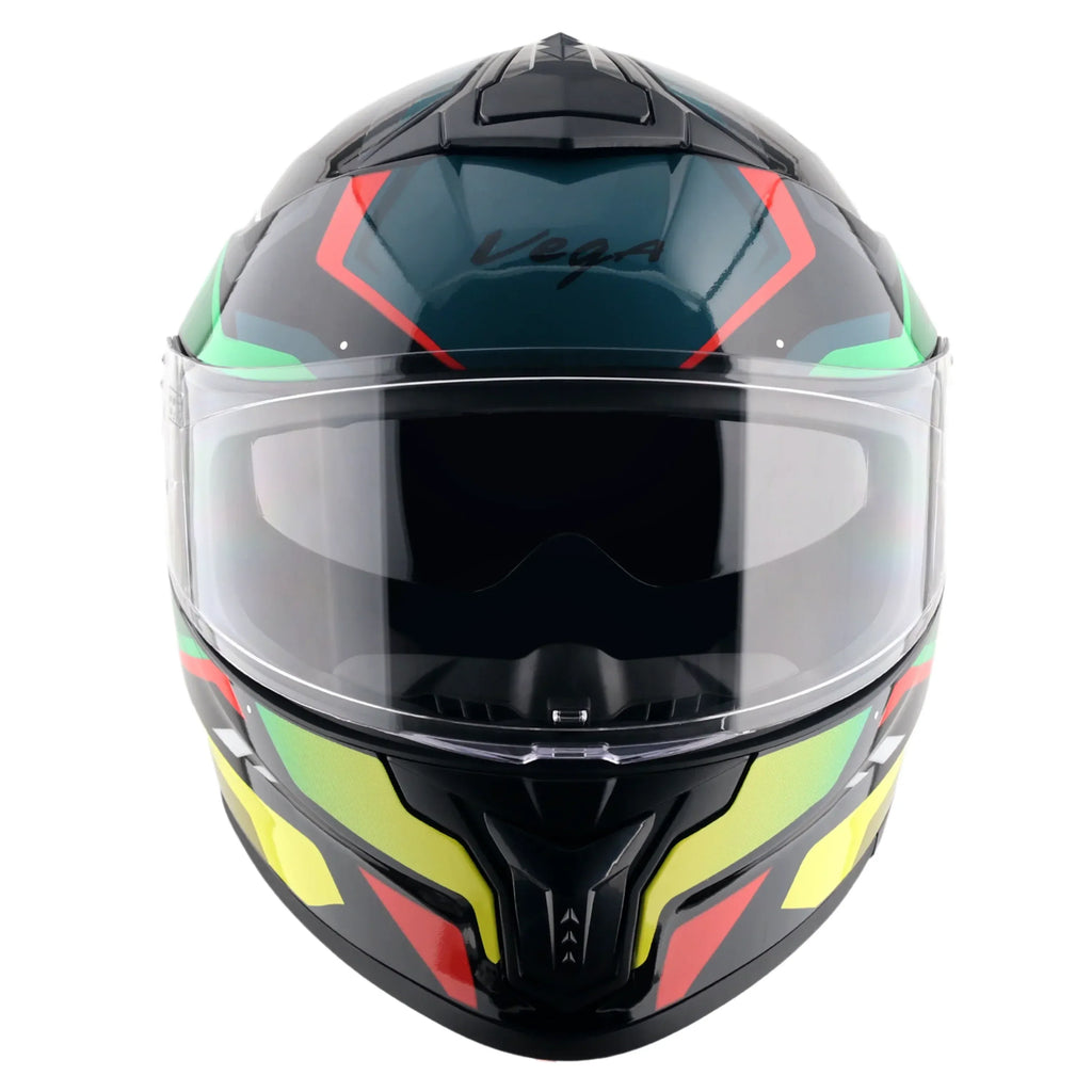 Vega Zap Dx Dv Volt Black Red Full Face Helmet