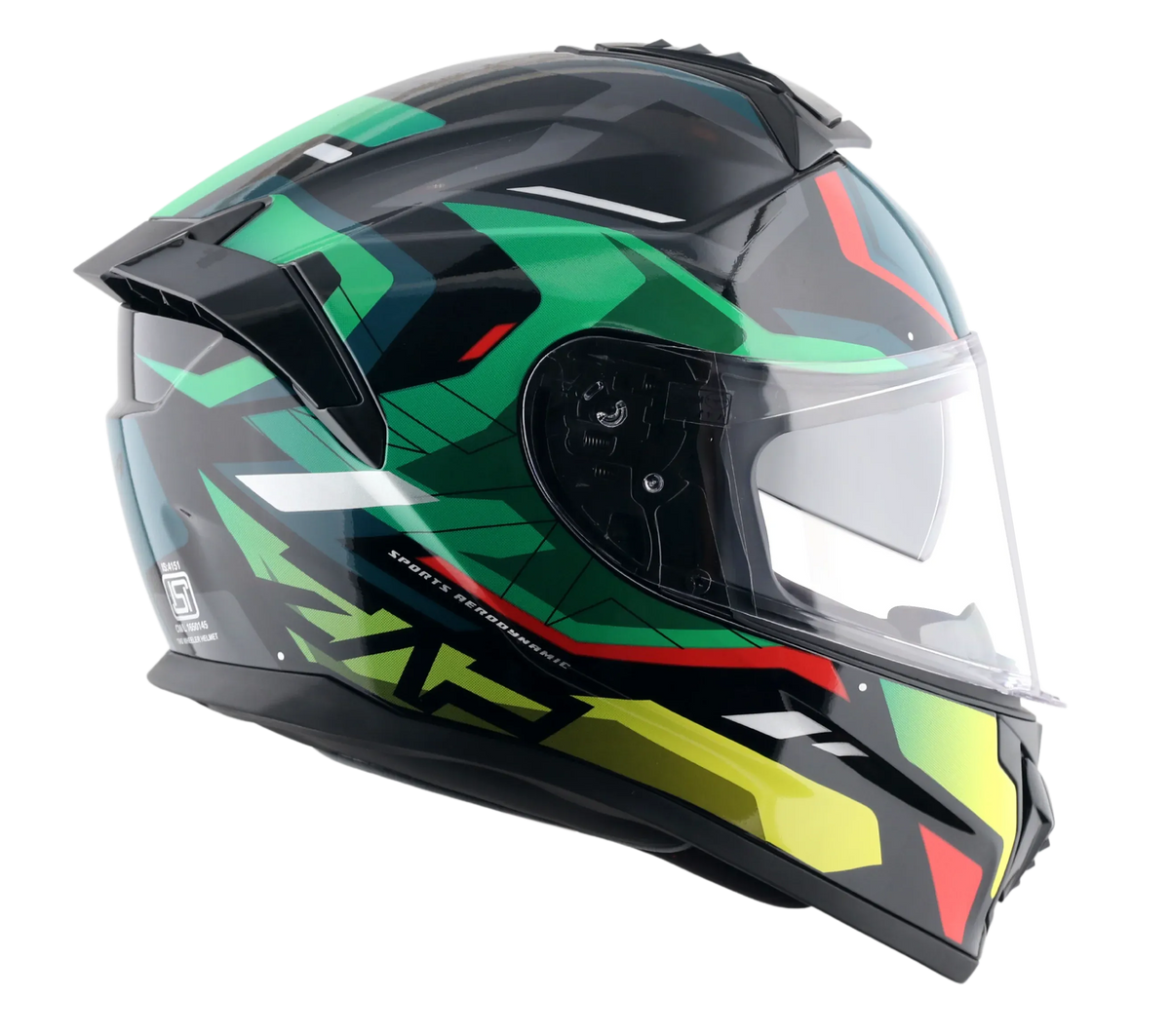 Vega Zap Dx Dv Volt Black Red Full Face Helmet