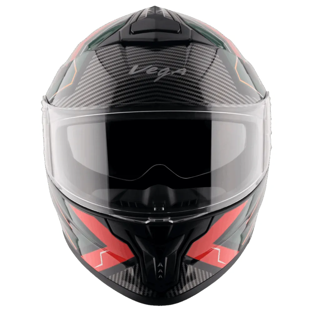 VEGA Zap Dx Explore Black Red Full Face Helmet