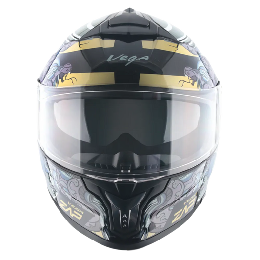 Vega Zap Dx Medusa Black Gray Full face Helmet